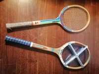 Raquetes tenis em madeira Dunlop e Starlight