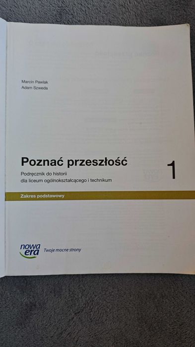 Podręcznik do historii Poznać przeszłość 1 nowa era