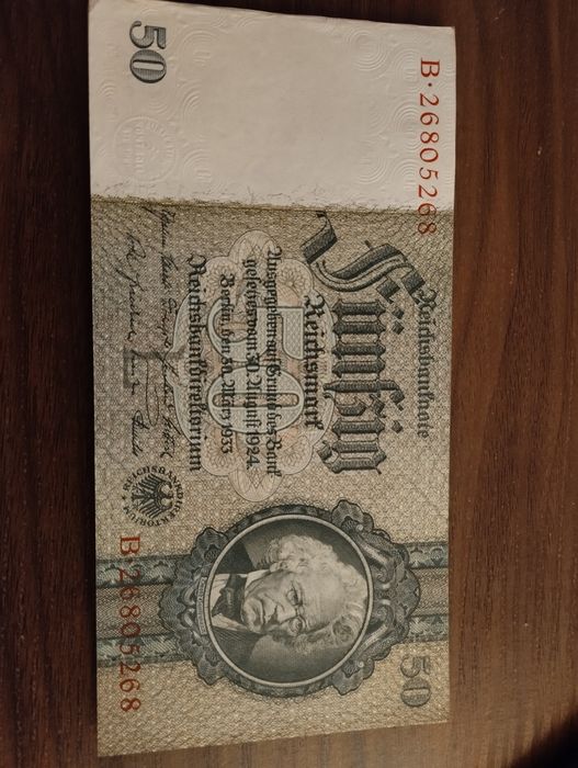 Stary banknot 50 marek 1924r
