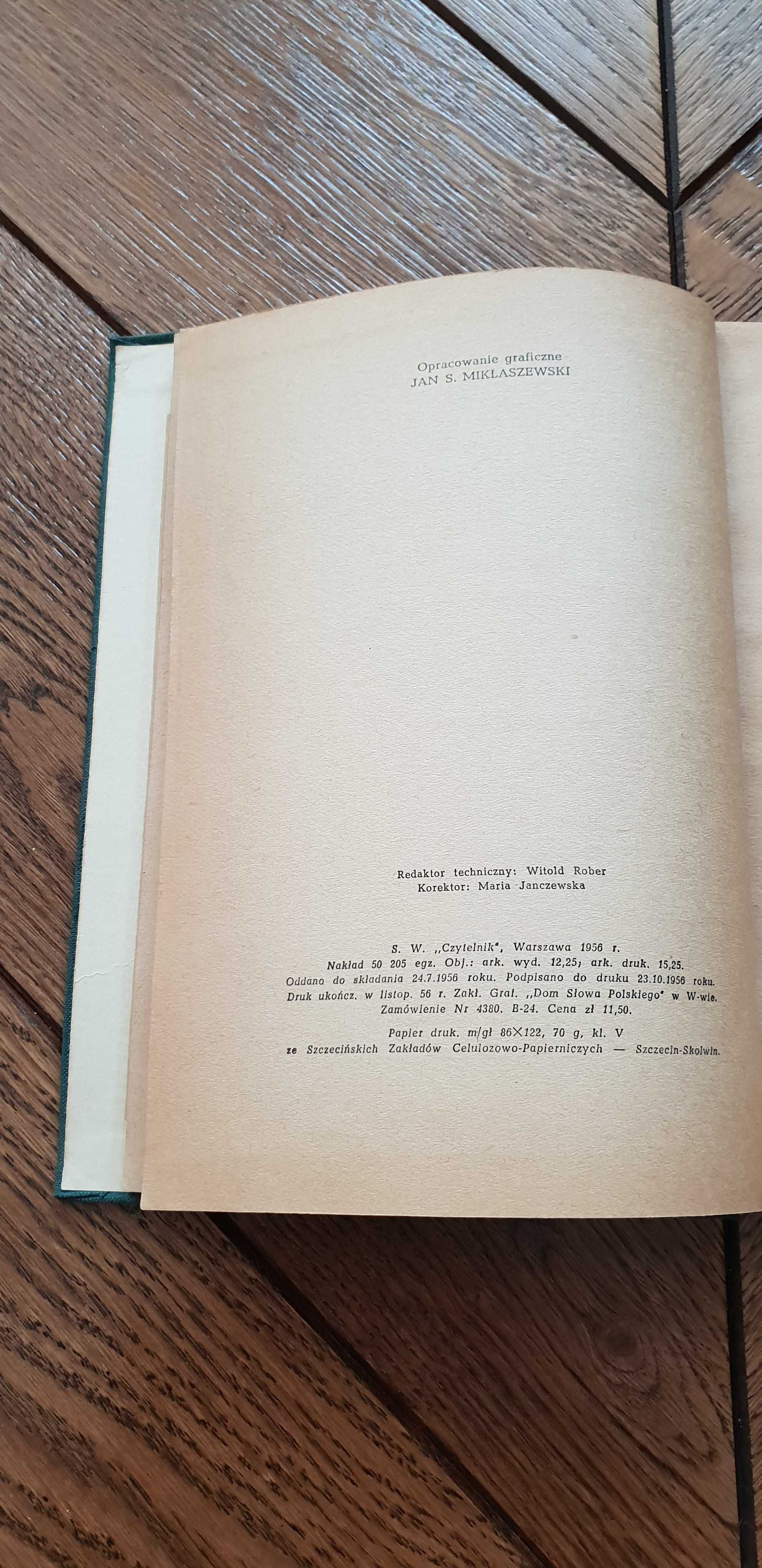 Książka rok 1956 "Zamieć" Stefan Żeromski