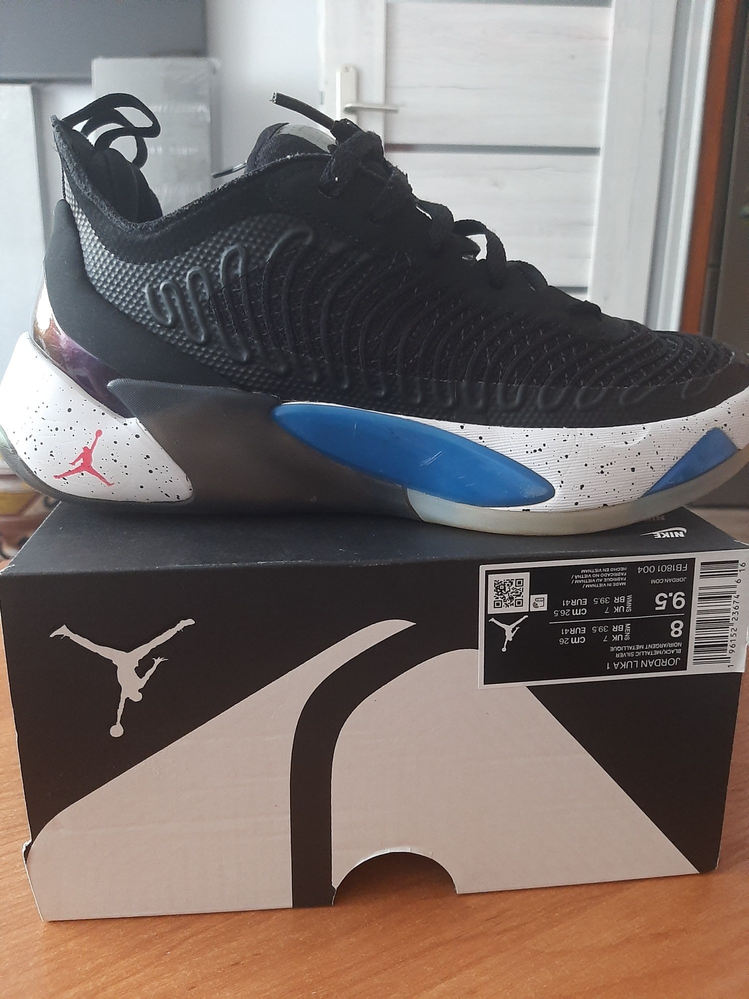 Nike Jordan Luka 1 Black Silver Metalic 41