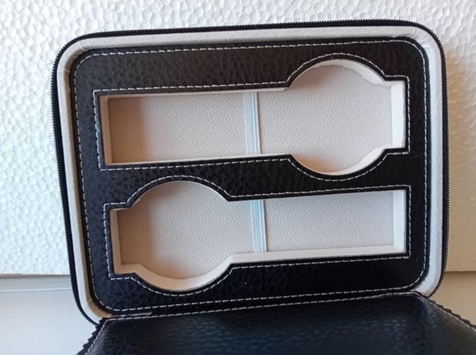 Estojo 4 Relógios Seiko Citizen Breitling Hamilton Rolex Breitling Iwc