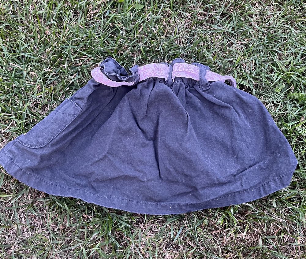 Ciemno szara spódniczka z pieskami H&M 62 cm