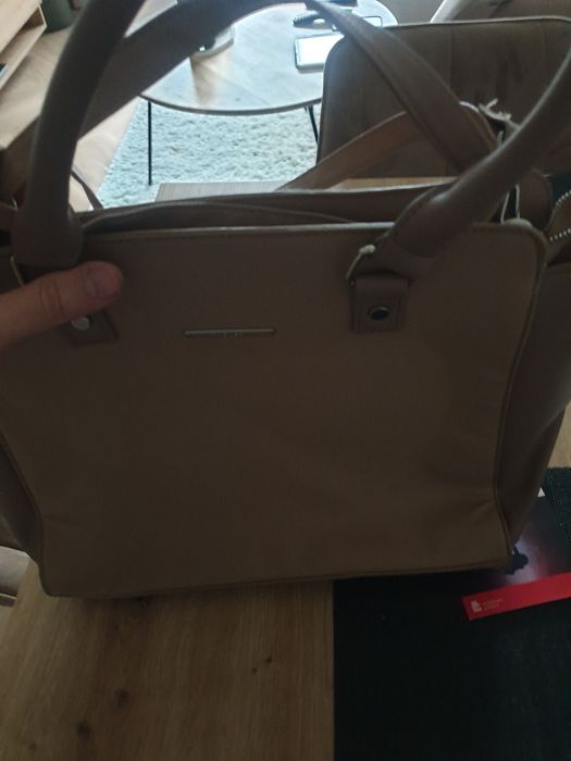 Torba beżowa damska