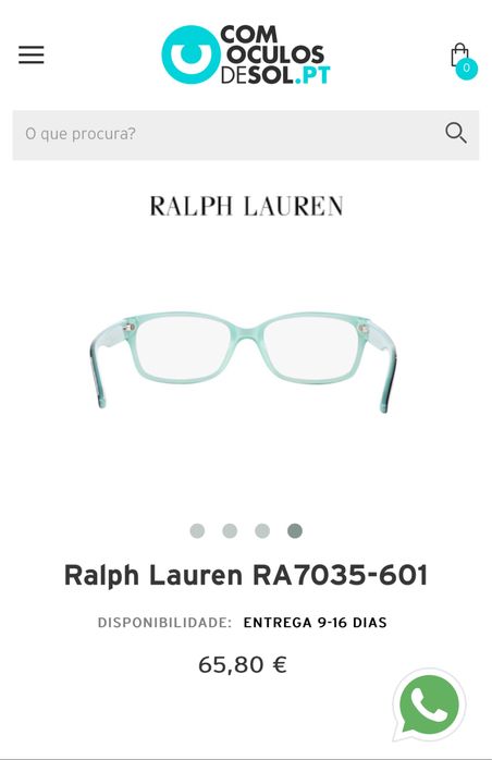Oculos Ralph Lauren graduados - oculos de descanso