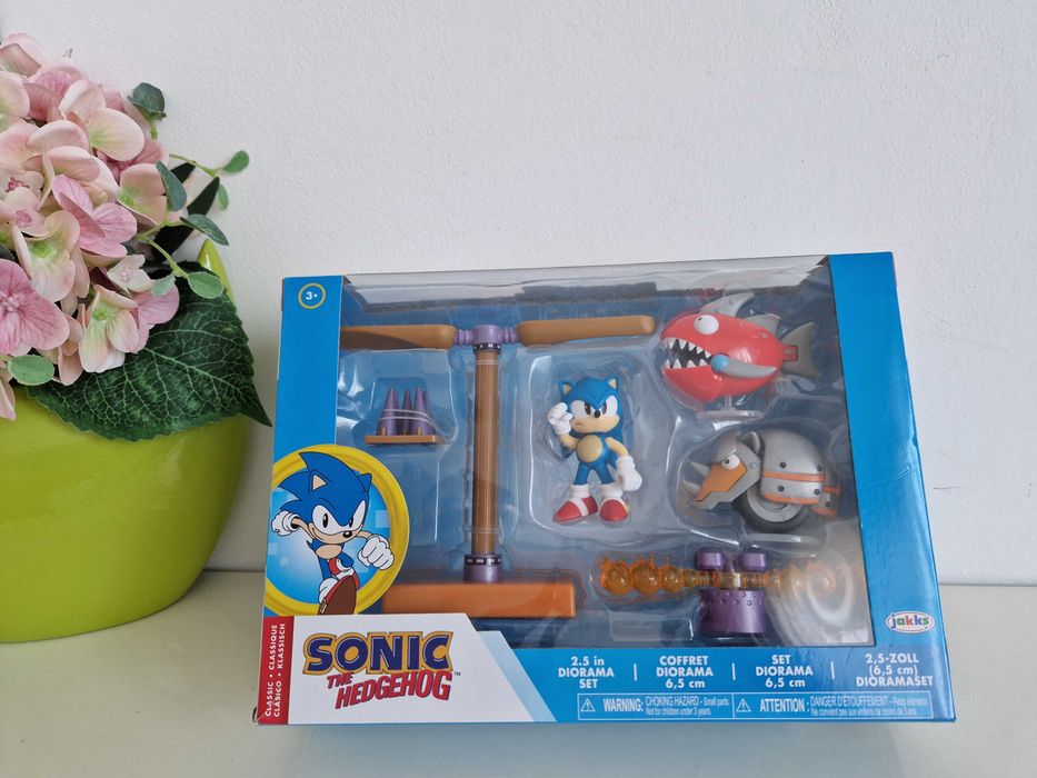 Sonic Zestaw Figurka Sonic Akcesoria Diorama