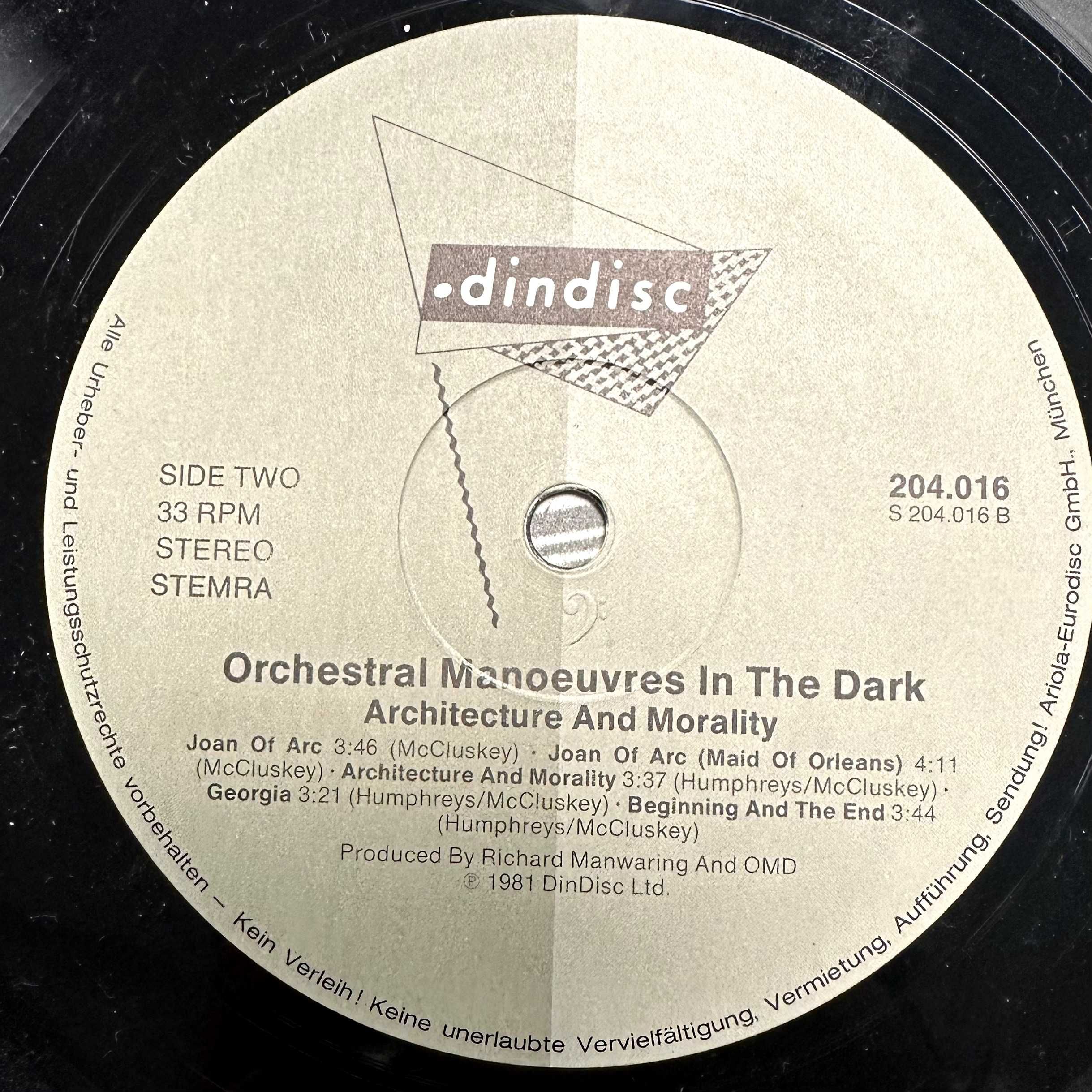 Orchestral Manoeuvres - Architecture & Morality (Vinyl, 1981, Germany)