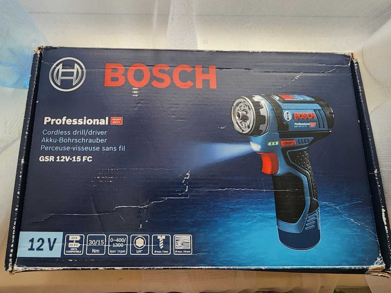 Шуруповёрт Bosch GSR 12V-15FC (140FC)  Весь комплект Новый