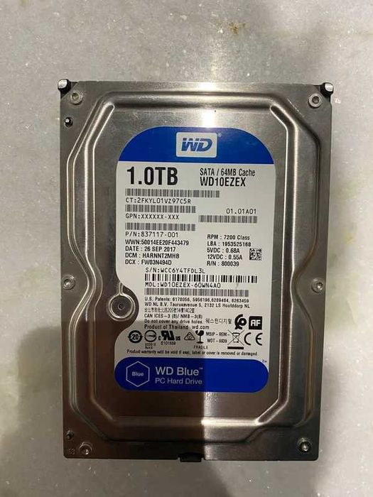 HDD 1Tb WB Blue Harddrive