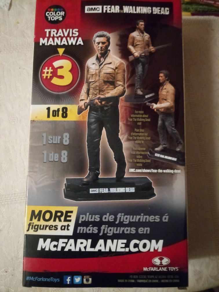 Figura Travis Fear The Walking Dead AMC Action Figure