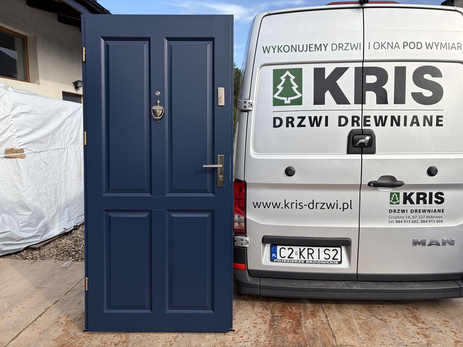 Drzwi wejściowe drewniane OD RĘKI wewnątrzklatkowe Cała Polska i ue