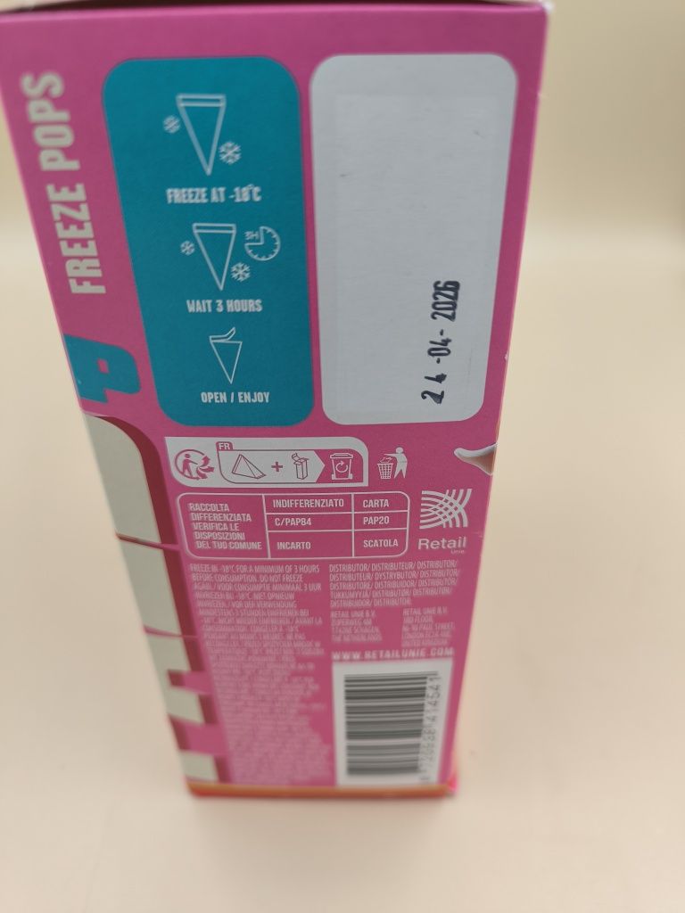 Paw Patrol Triangle Freeze Pops Strawberry mrożone lody Psi Patrol