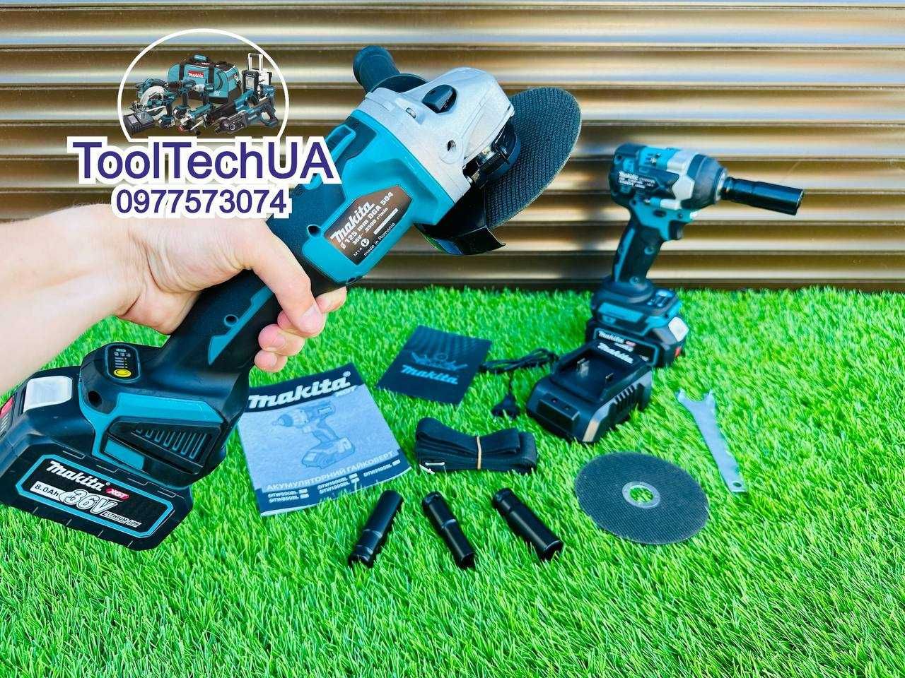 Акумуляторний Набор 2/1 Makita Болгарка DGA504 XGT Гайковерт DTW500XGT