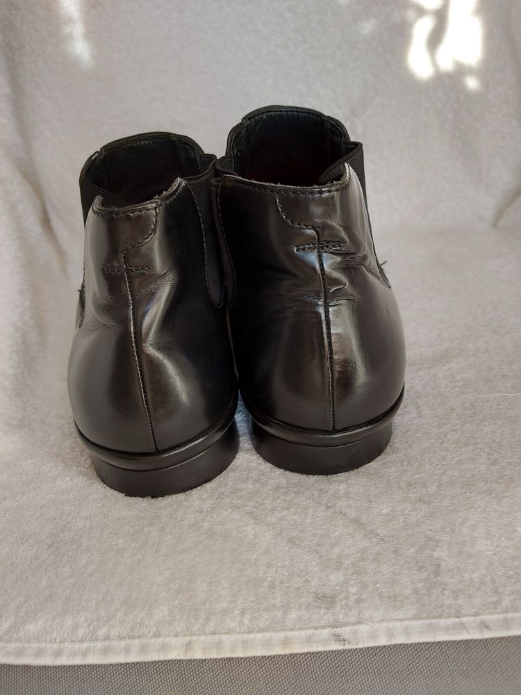 Челси ботинки prada 44p черные кожа