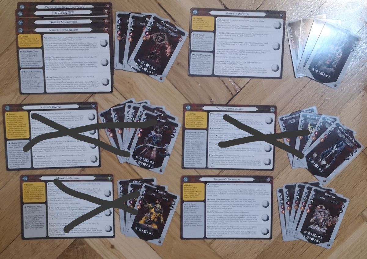 Warscrolle i inne karty do 2 i 1 ed. Warhammer Underworlds / WHU
