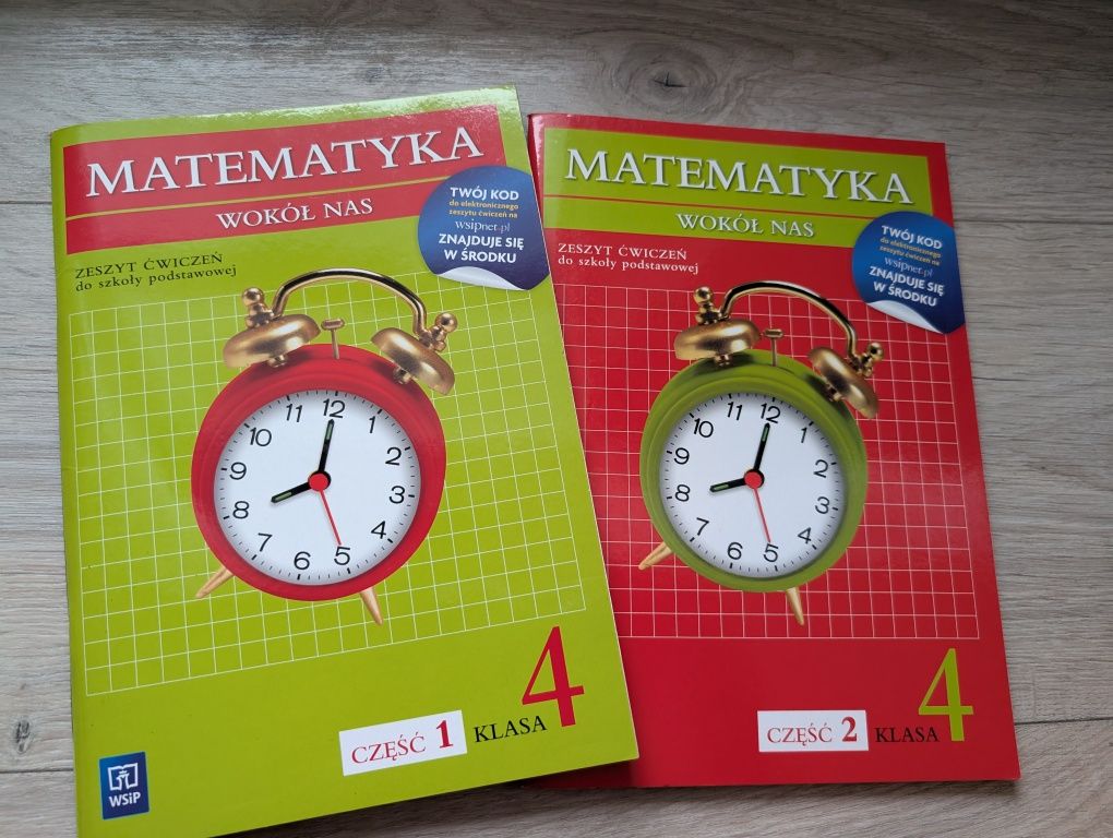 Matematyka wokół nas, zeszyt do ćwiczeń kl. 4,  cz. 1 i 2
