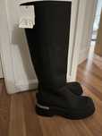 Botas altas de plataforma  preta Zara 40