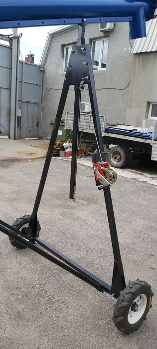 Шнековый погрузчик (винтовой конвейер, транспортер зерна) 133х4 м