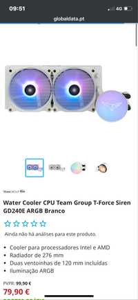 !!! OPORTUNIDADE !!! Cooler CPU a Água  AIO Team Group T-Force Siren