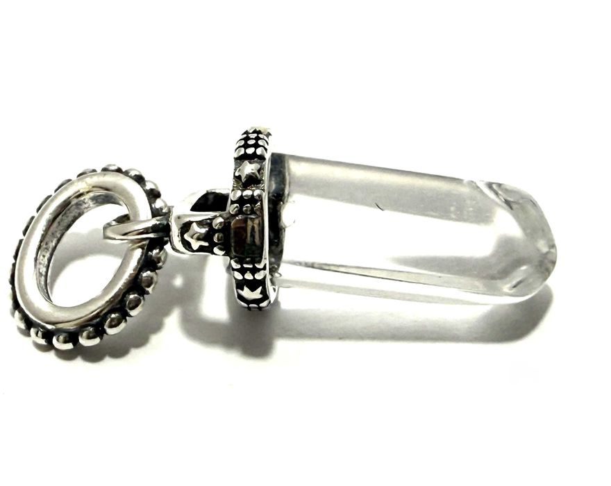 Śliczna Srebrna Zawieszka Kamyk 2g 925