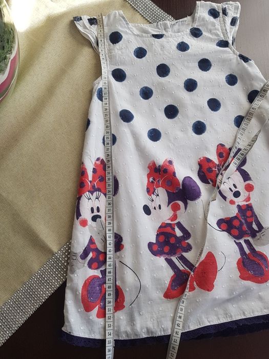 Śliczna sukienka george z myszką minnie roz. 110-116
