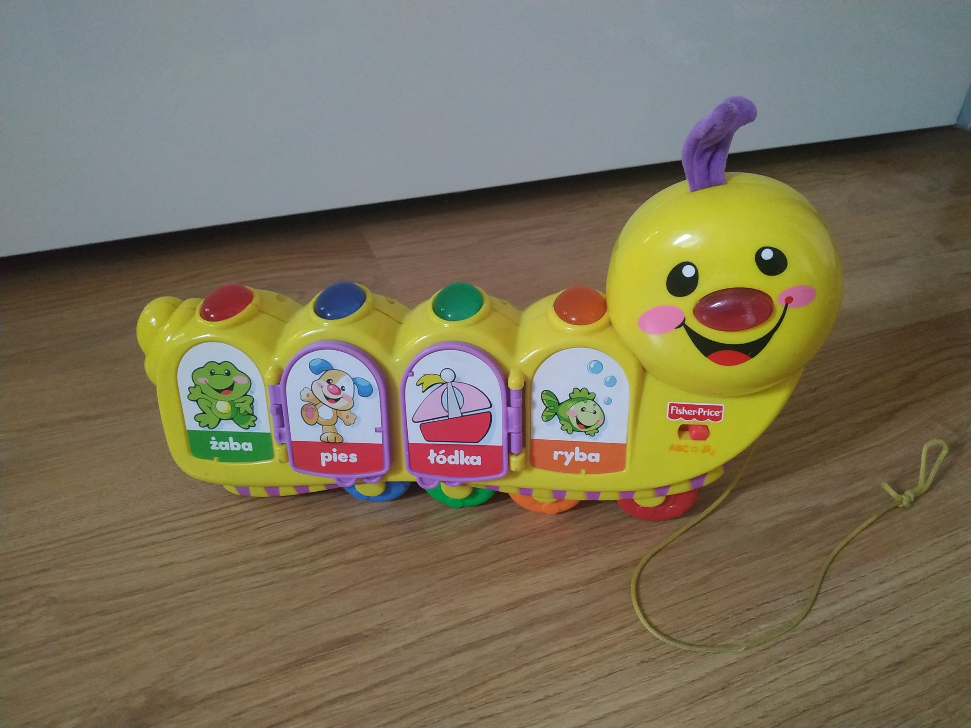 Fisher price gąsienica gawędziarka zabawka interaktywna