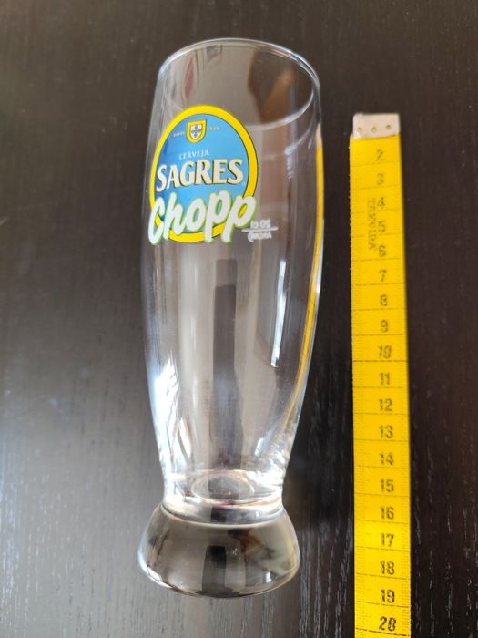 Lote de 3 copos de Cerveja - Sagres Chopp (Novos - 30 cl)