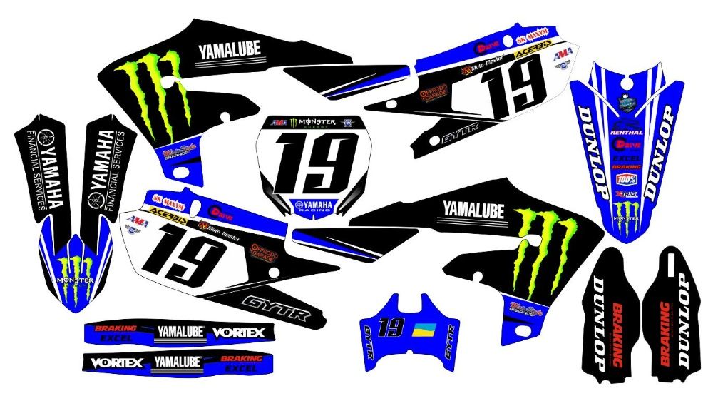 Толстые Фирменные Наклейки Кросс Єндуро KTM SXF EXC Husqvarna Yamaha y