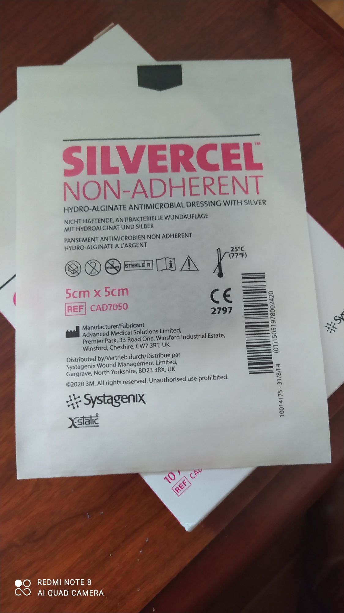 Pensos Silvercel 5X5 para úlceras de pressão