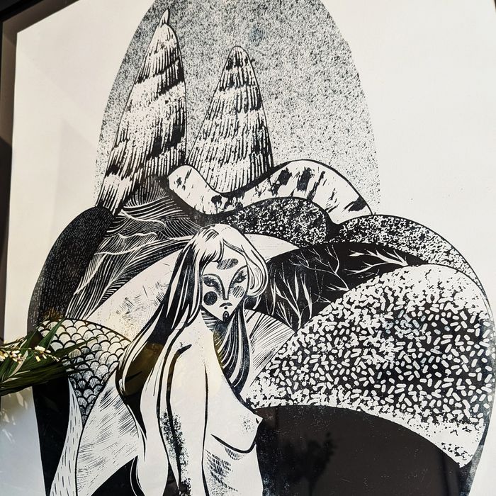 Zestaw Dyptyk 50x70 Grafiki alegrafia czarno-białe