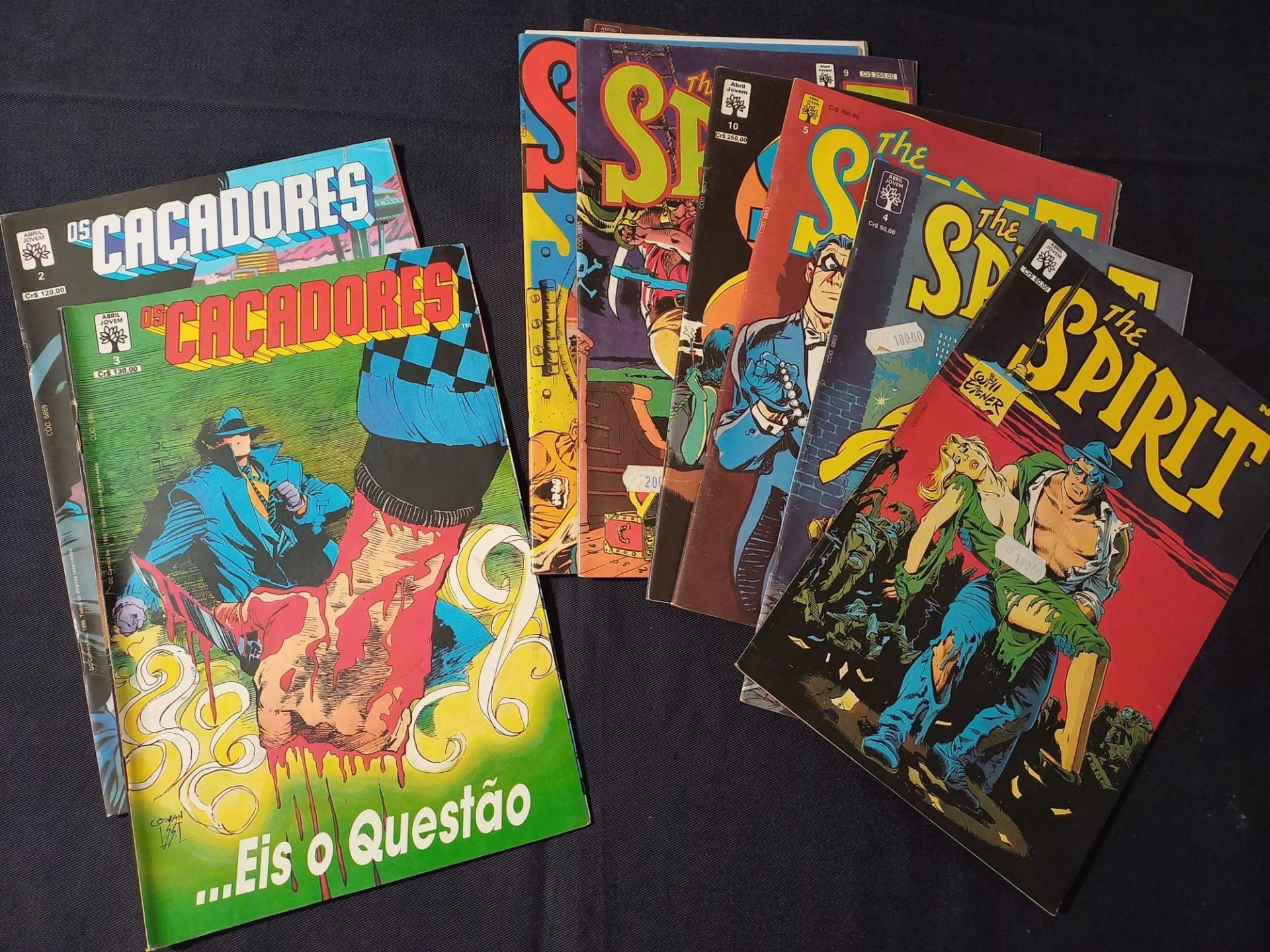 BD anos 90 Os caçadores e the Spirit  (revistas grandes)