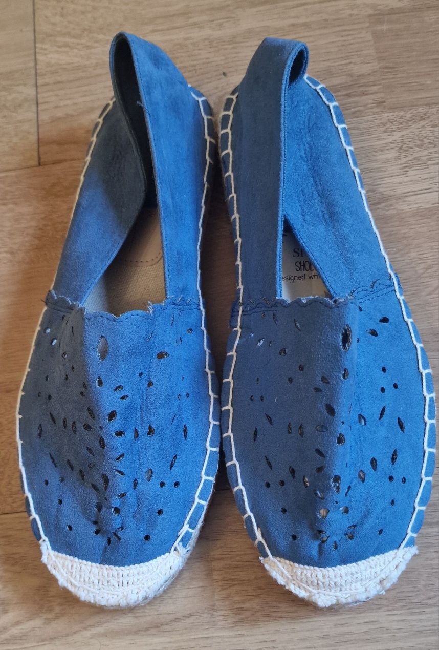 Alpercatas em azul