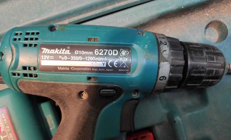 Шуруповерт Makita 6270D б/в, робочий. Комплект