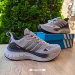 Чоловічі кросівки Adidas Climacool світло сірі з чорним 11607 ЗНИЖКА