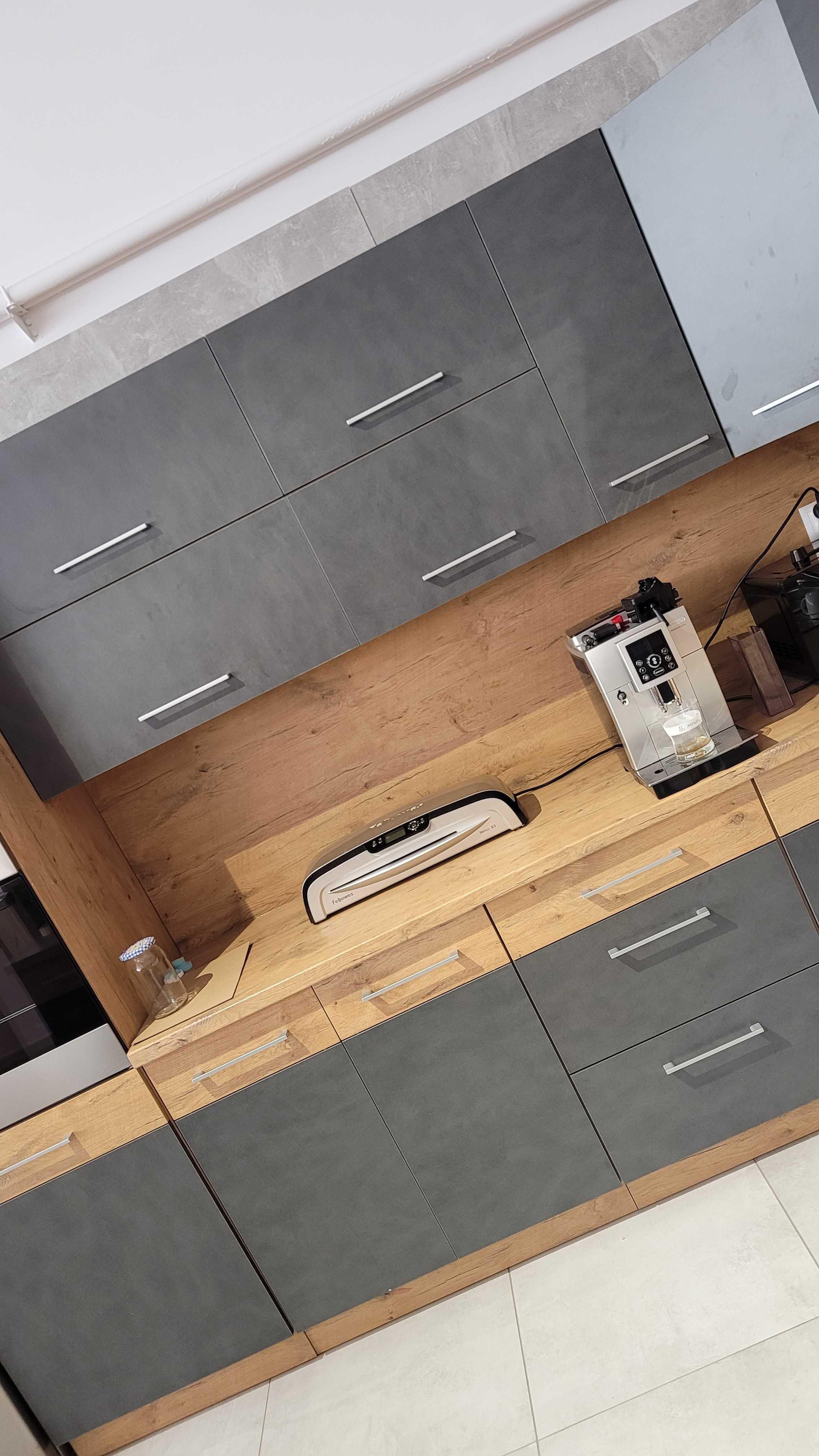 Modułowe meble kuchenne Vigo 260cm matera grafit stwórz własną kuchnię