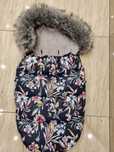 Śpiwór do wózka Cottonmoose w kwiaty piękny duży xl