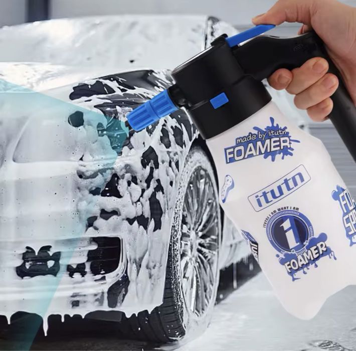 Піногенератор акумуляторний для мойки авто ручний пінник розпилювач