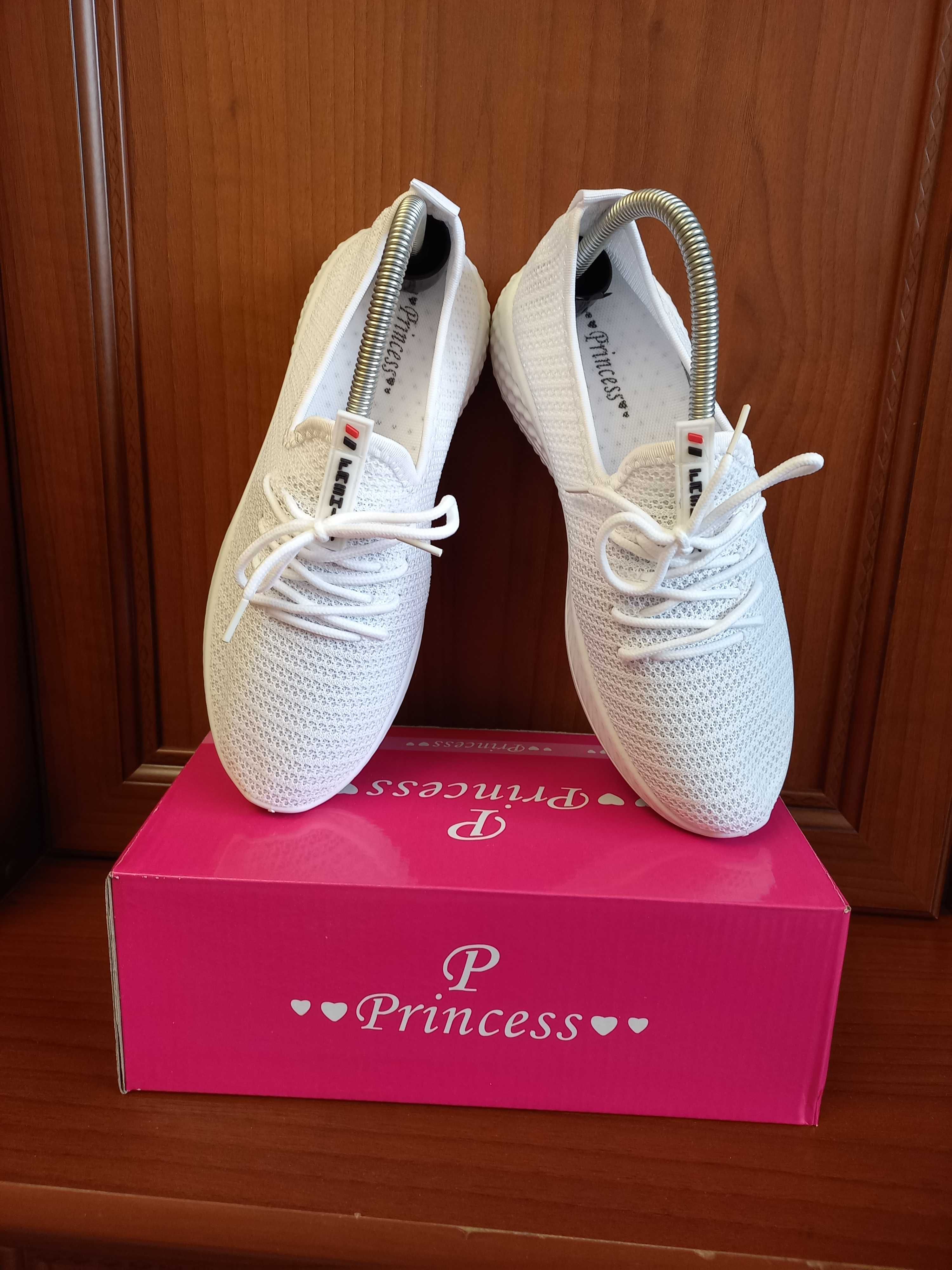 Кросівки літні жіночі текстиль білі Princess