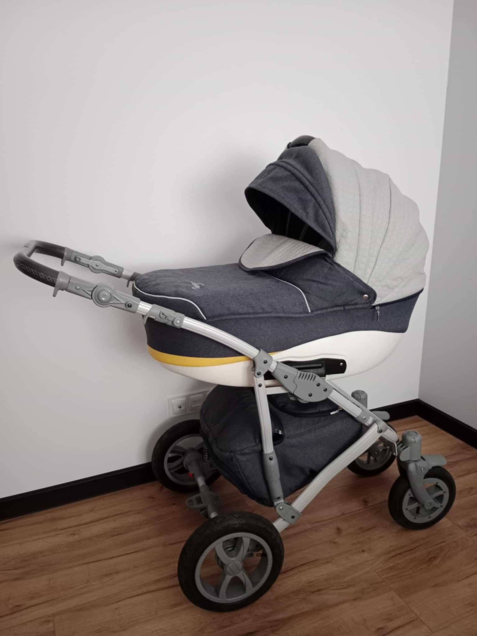Wózek 2w1 CAMARELO + fotelik CYBEX z bazą ISOFIX + dodatki ! :)