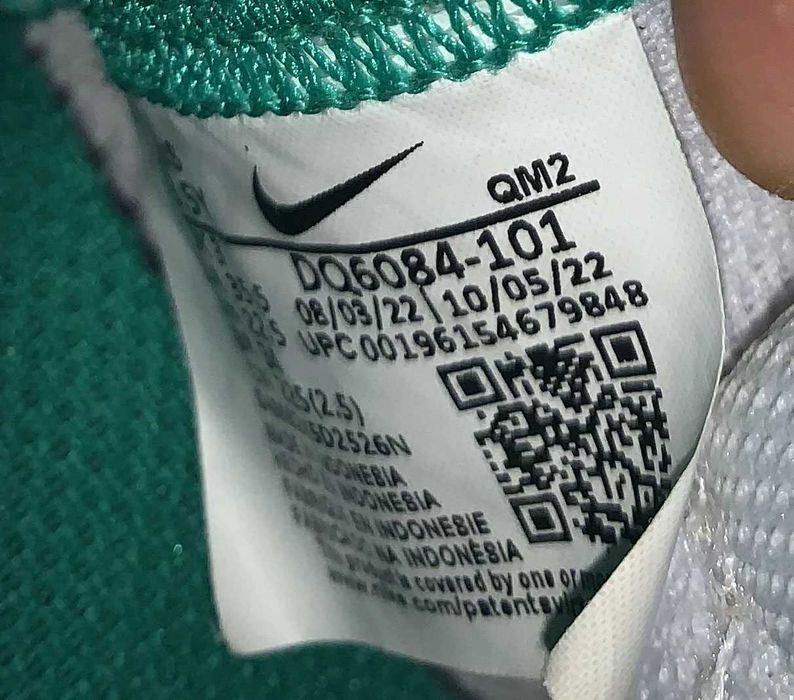 Демисезонные хайтопы Nike для девочки, размер 34 (22,5 см)