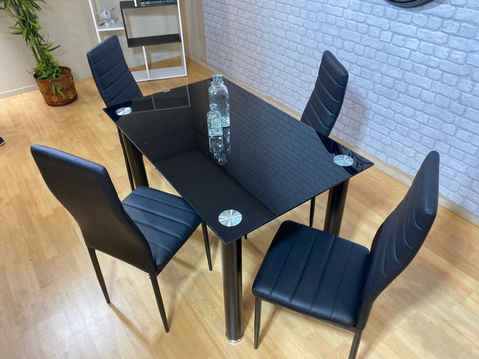 conjunto de jantar preto - frete grátis