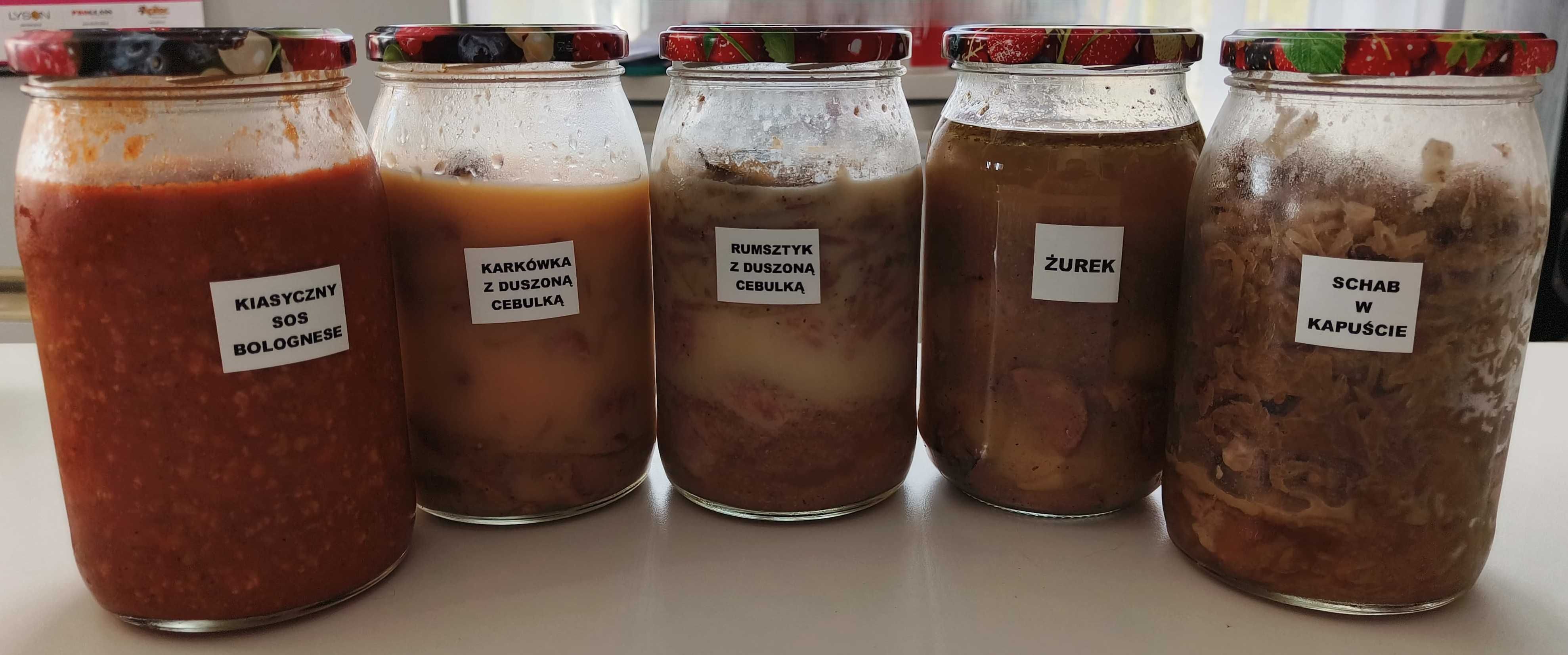 Zestaw wekowany słoiki 10 szt. nowe obiady wysyłka w paczce izolowanej