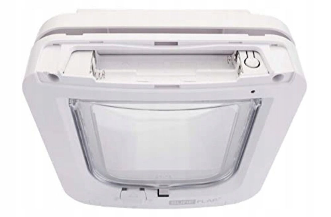 Drzwiczki wahadłowe dla kota psa SureFlap 21 x 21 cm białe odczyt chip