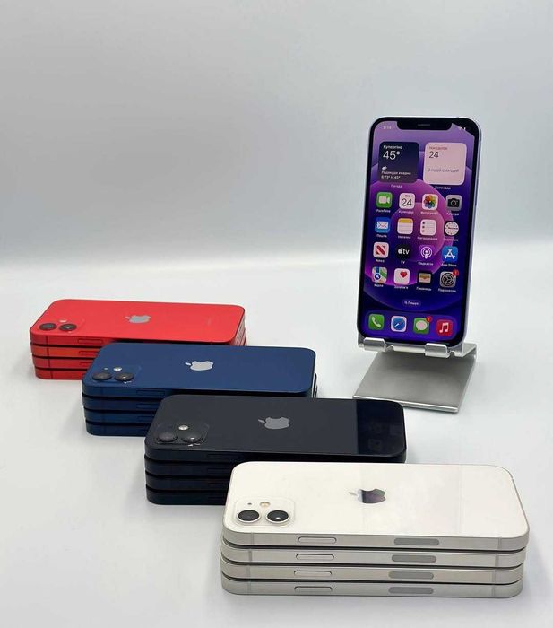 Apple IPHONE 12 64/128 ГБ : Всі кольори , ГАРАНТІЯ 6 місяці Айфон.