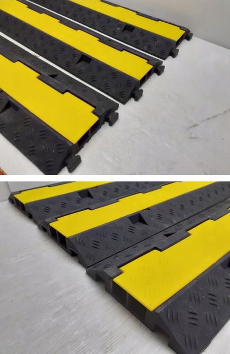 3m Gumowe osłony kabli najazd próg zwalniający ochraniacze przewodów