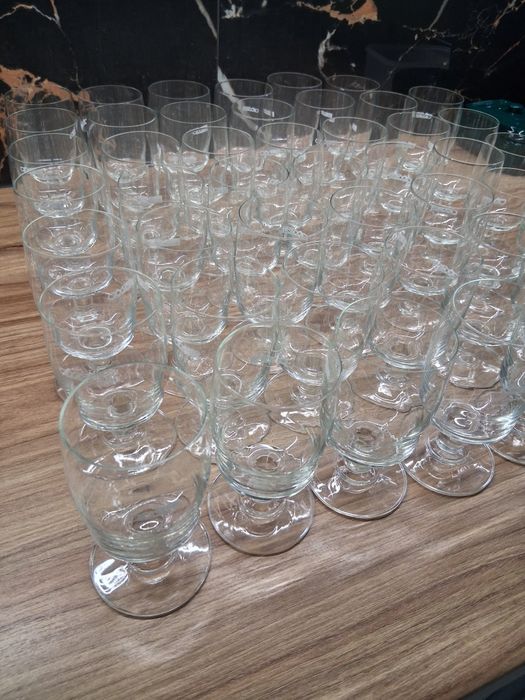 Kieliszki  48szt społem PRL