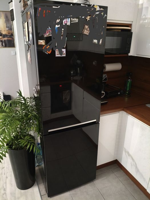 Do 11.11. Lodówka Beko, sprawna czarna 185 cm, NeoFrost