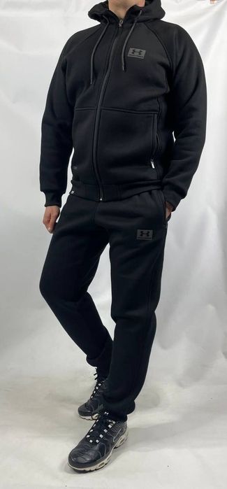 Мужской спортивный костюм Under Armour зимний тёплый на флисе