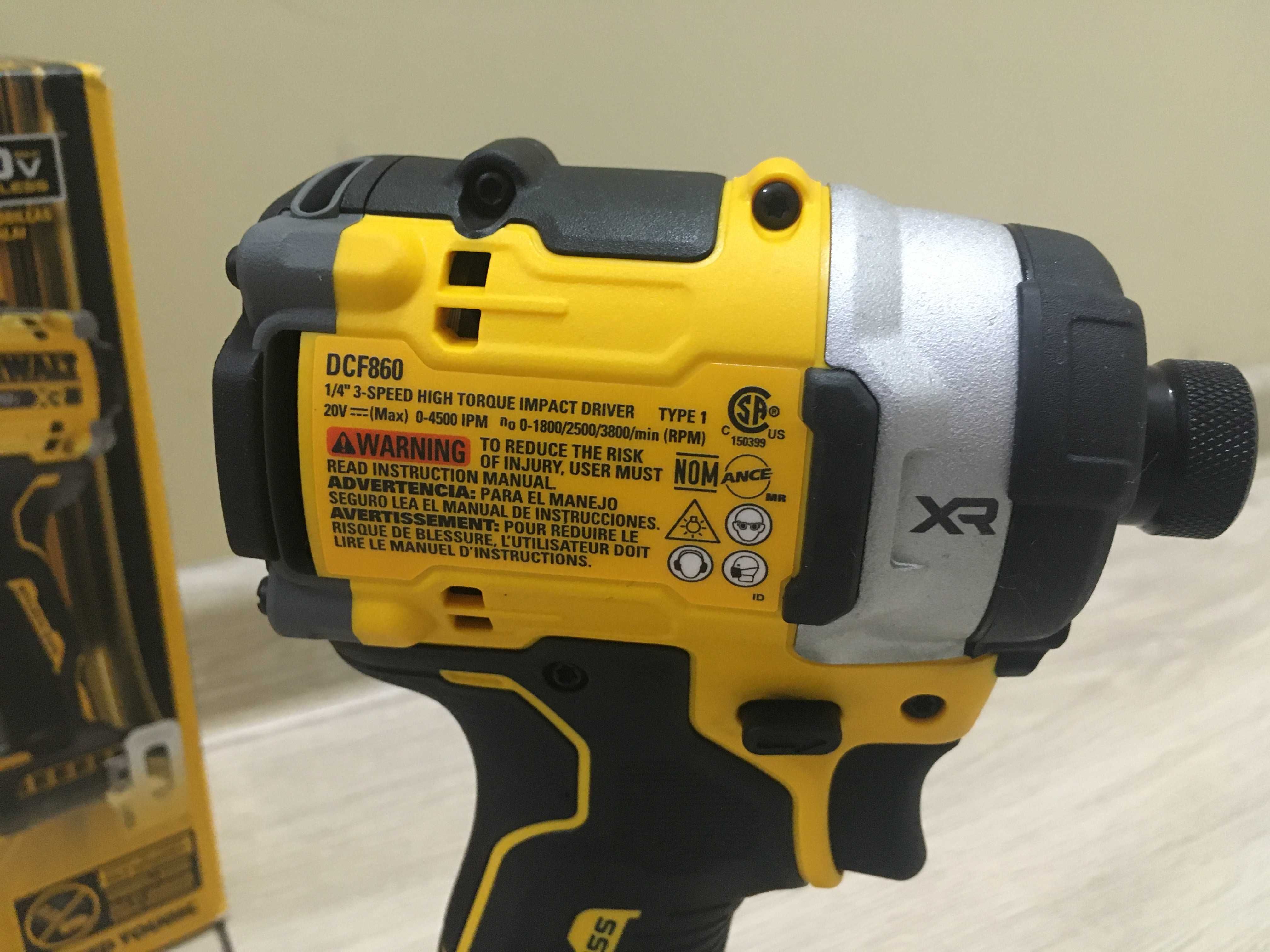 DeWALT DCF860  импакт Аккумуляторный бесщеточный гайковерт-шуруповёрт