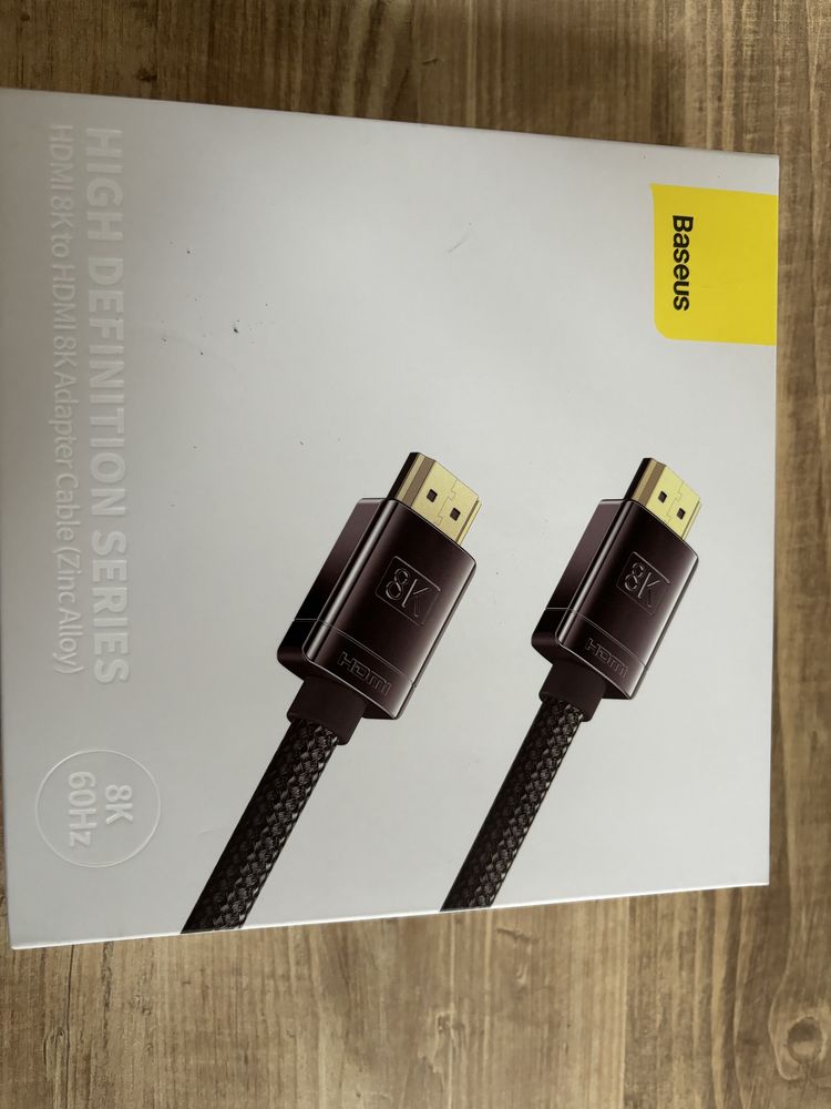 Baseus 8K HDMI Cable 8K/60Hz 4K/120HZ 48Gbps Digital Cable 2m